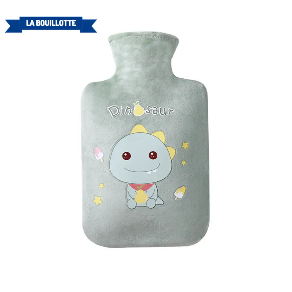 500ml Bouillotte Peluche Bouillotte eau Chaude Enfant Bouillotte Chauffante  Animal par Temps Froid Bon Cadeau pour La Famille La Amie, (Gris)